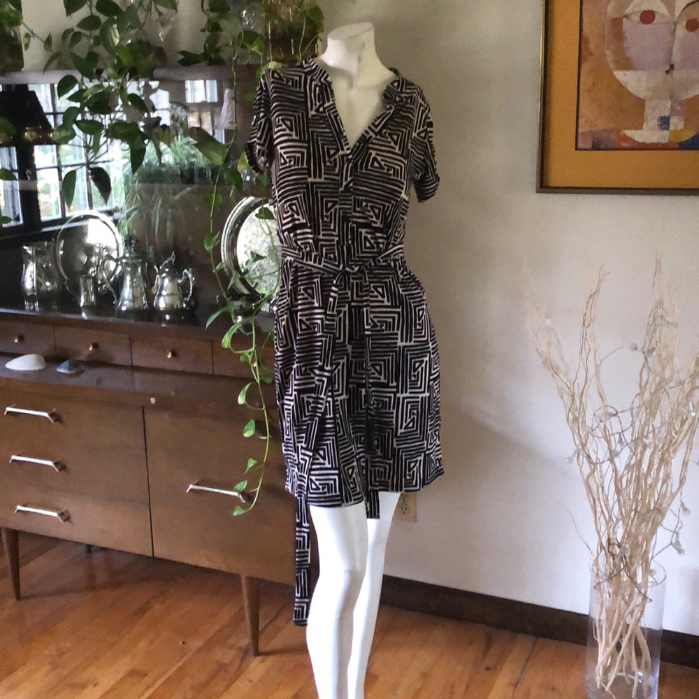 Geometric Print Dress